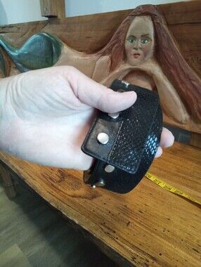 Via Spiga Black Studded Leather Lined 30" Belt